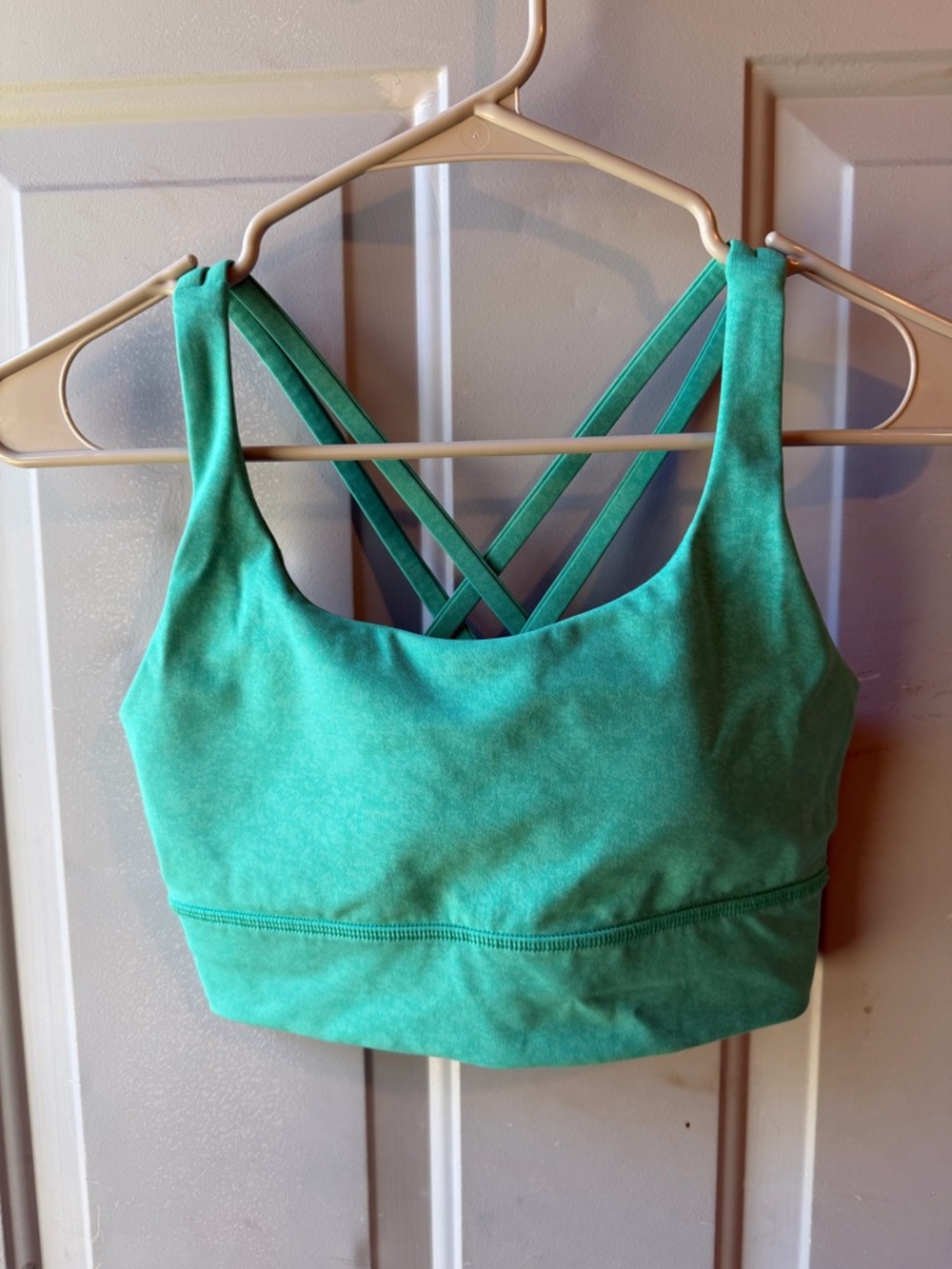 lululemon athletica Teal Green Strappy Sports Bra